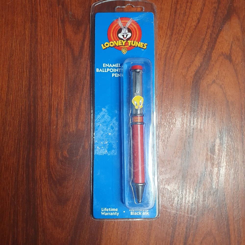 Vintage Looney tunes tweedy Warner Brothers bowling ballpoint pen black